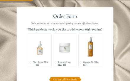 Order Form template image
