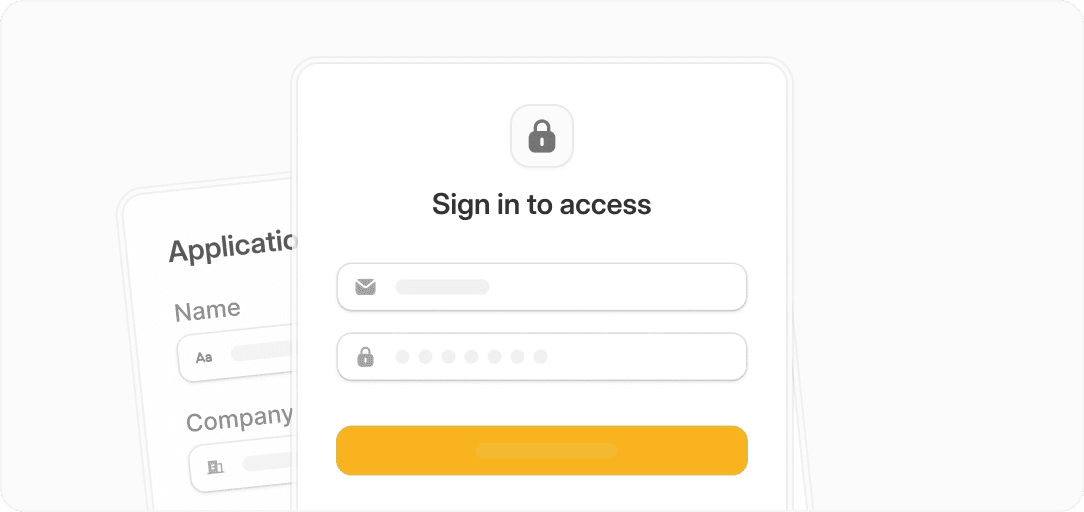 Fillout secure login form preview