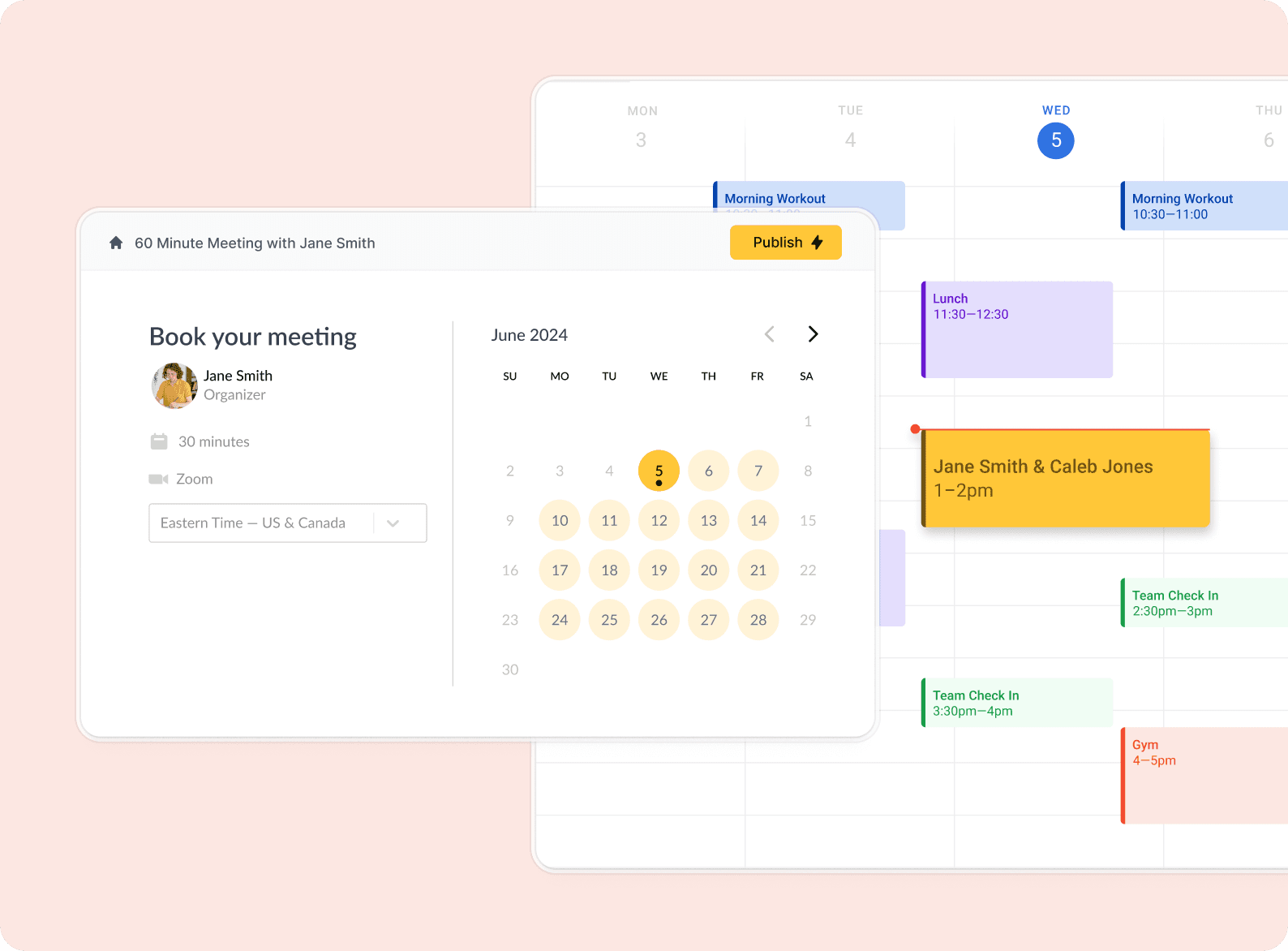 A Fillout form with a booking calendar