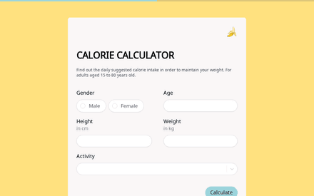 Calculadora de calorías template image