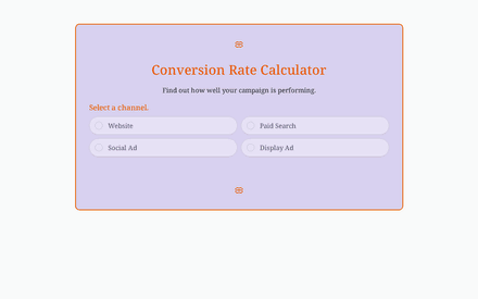 Calculadora de tasa de conversión template image
