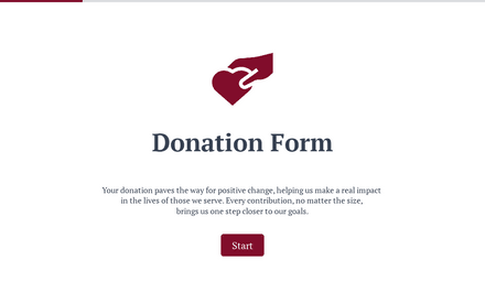 Donation Form template image
