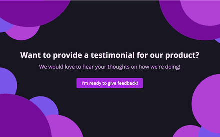 Testimonial form template image