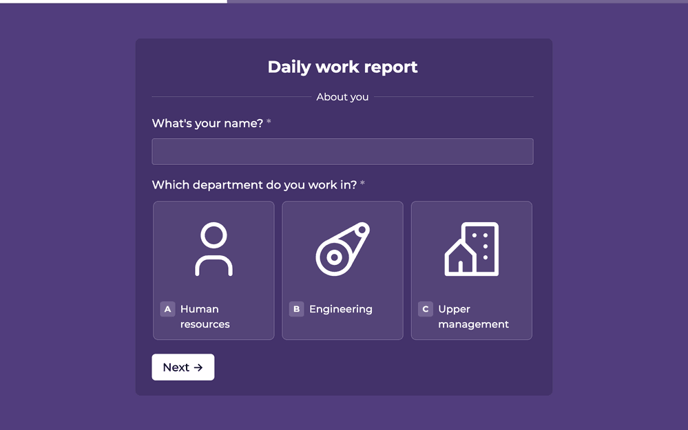 daily-report template image