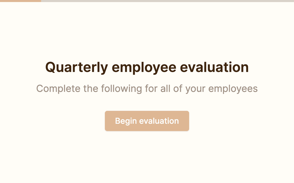 Employee evaluation form template preview