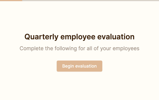 Employee evaluation form template image