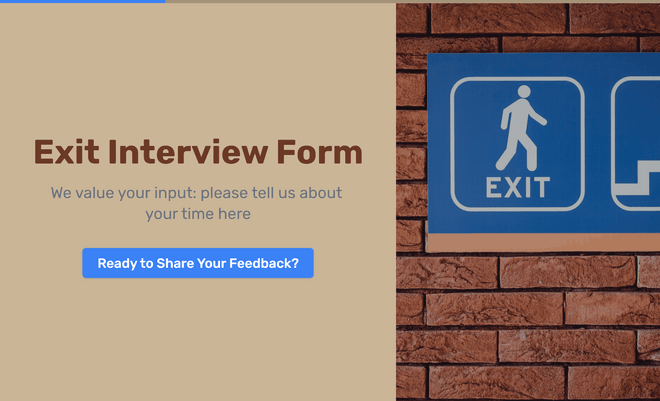 Exit Interview Form template image