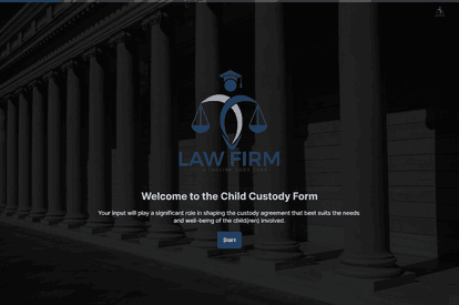 Child Custody Intake Form template image