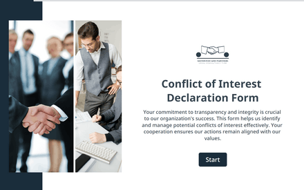 Conflict of Interest Declaration Form template image