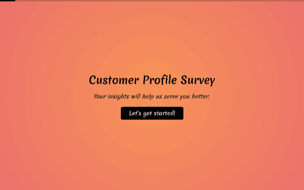 Plantilla de encuesta de perfil del cliente template image
