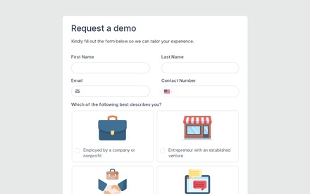 Demo Request Form template image