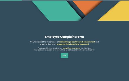 Employee Complaint Form template image