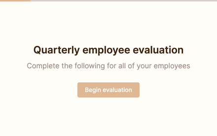 Employee evaluation form template image