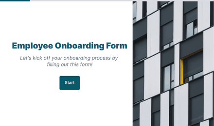 Employee Onboarding Form template image