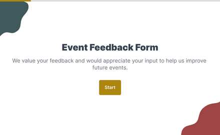Event Feedback Form template image