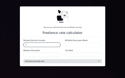 Freelance Rate Calculator template image