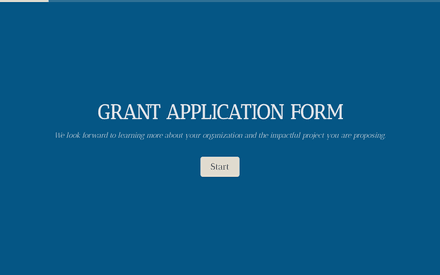 Grant Application Form template image