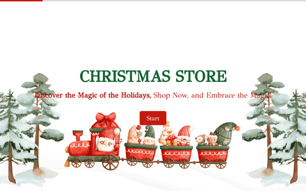Holiday Store Template Form template image