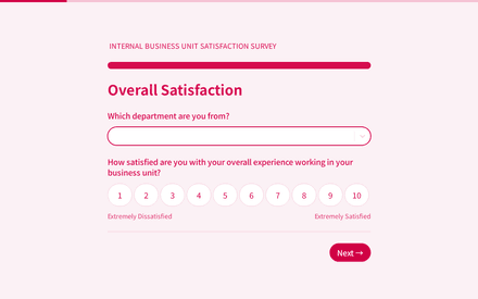Internal Business Unit Satisfaction Survey template image