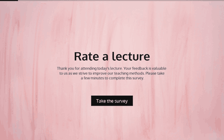 Lecture Feedback Survey template image