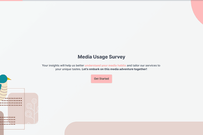 Media Usage Survey template image