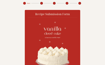 Recipe Submission Form template image