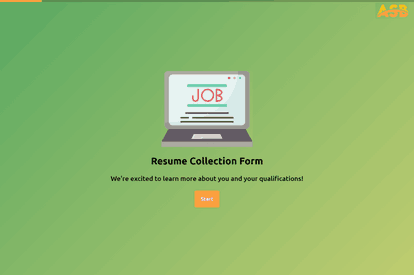 Resume Collection Form template image