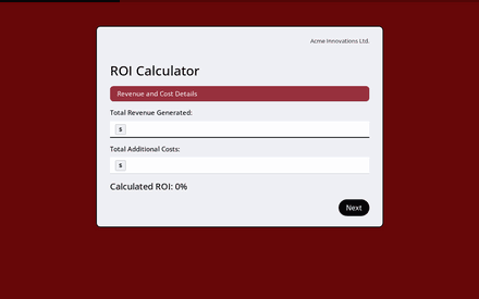 ROI Calculator template image