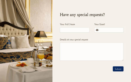 Special Request Form template image