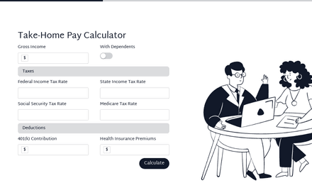 Take-Home Pay Calculator template image