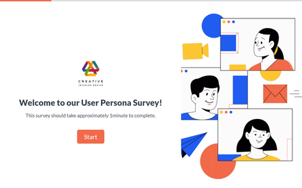 Vorlage für eine Benutzer-Persona-Umfrage template image