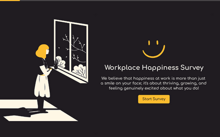 Encuesta de felicidad en el lugar de trabajo template image