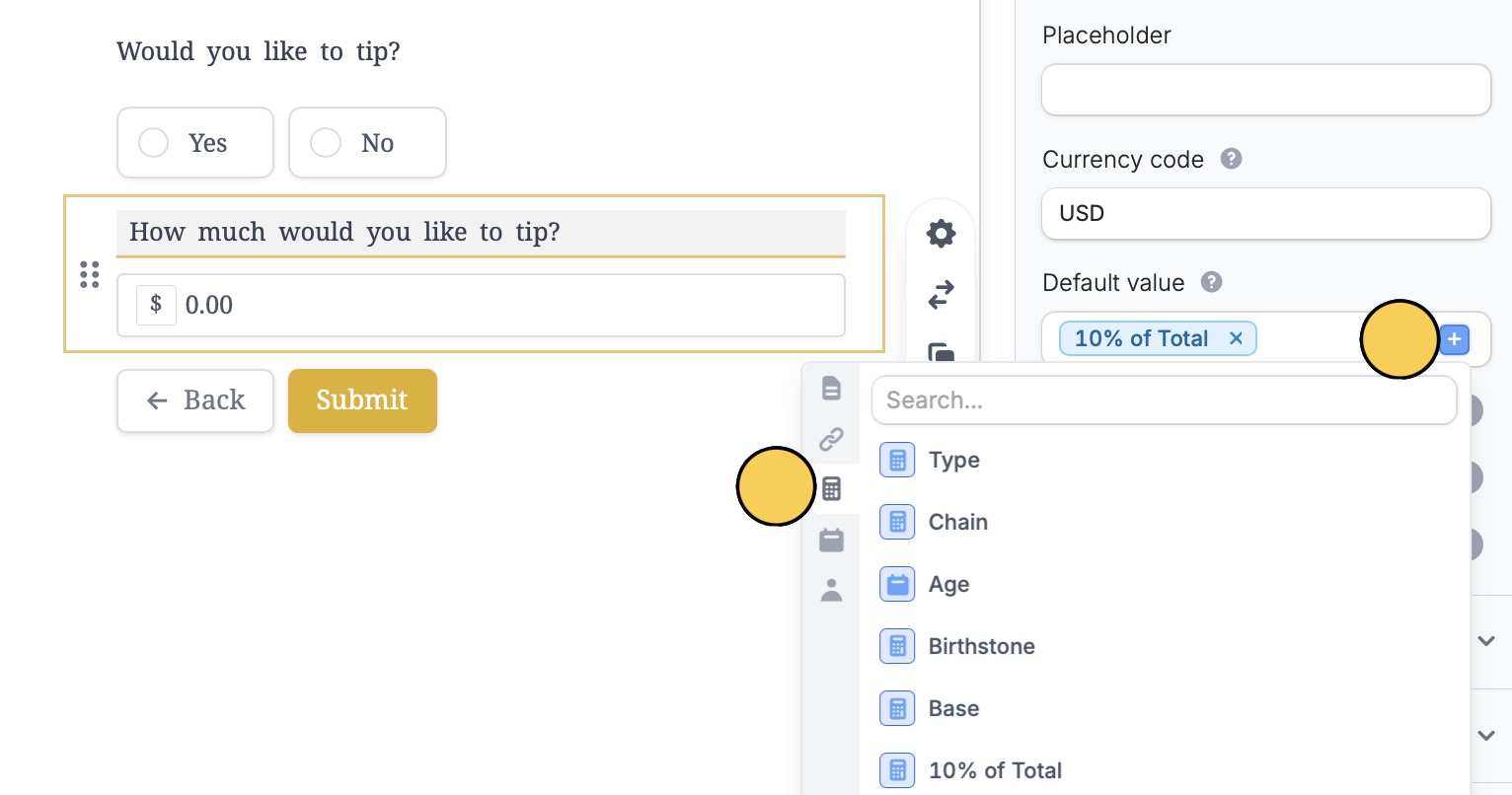 Form calculations and variables - Fillout Help Center