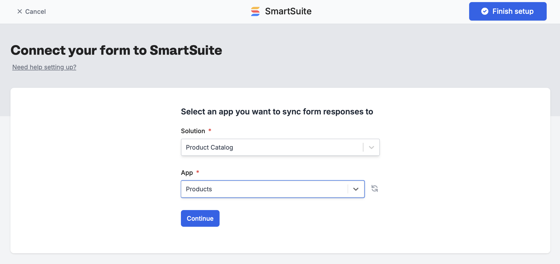 How to create a SmartSuite form - Fillout Help Center