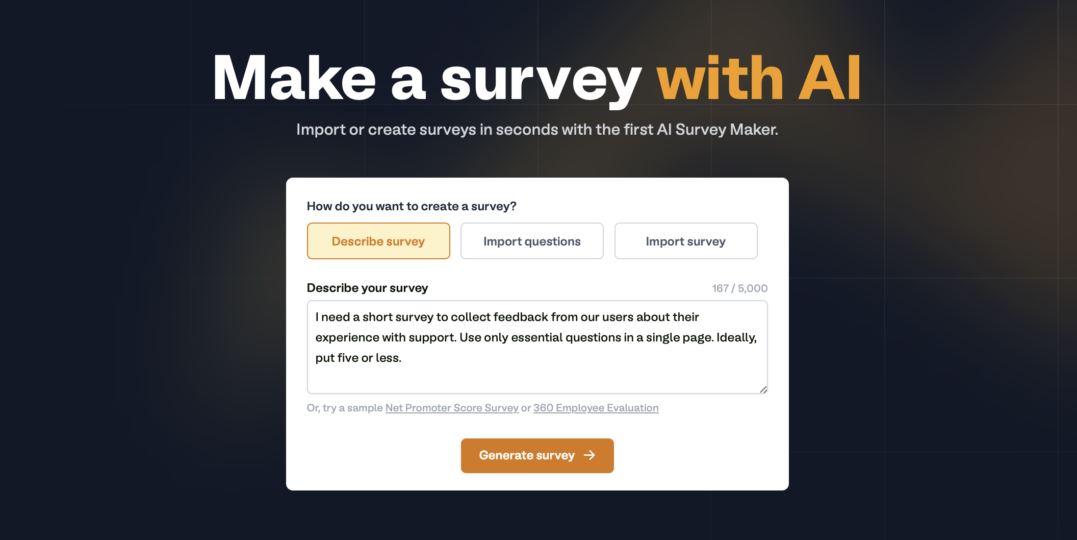 Use AI to create surveys - Fillout Help Center