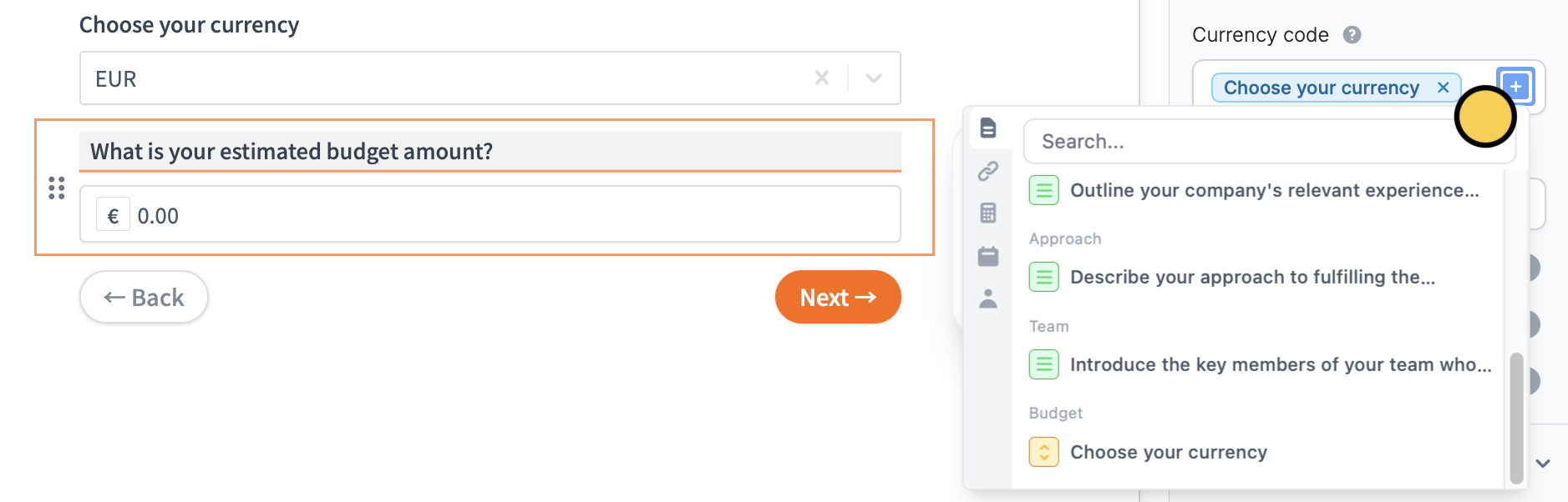 Currency - Fillout Help Center