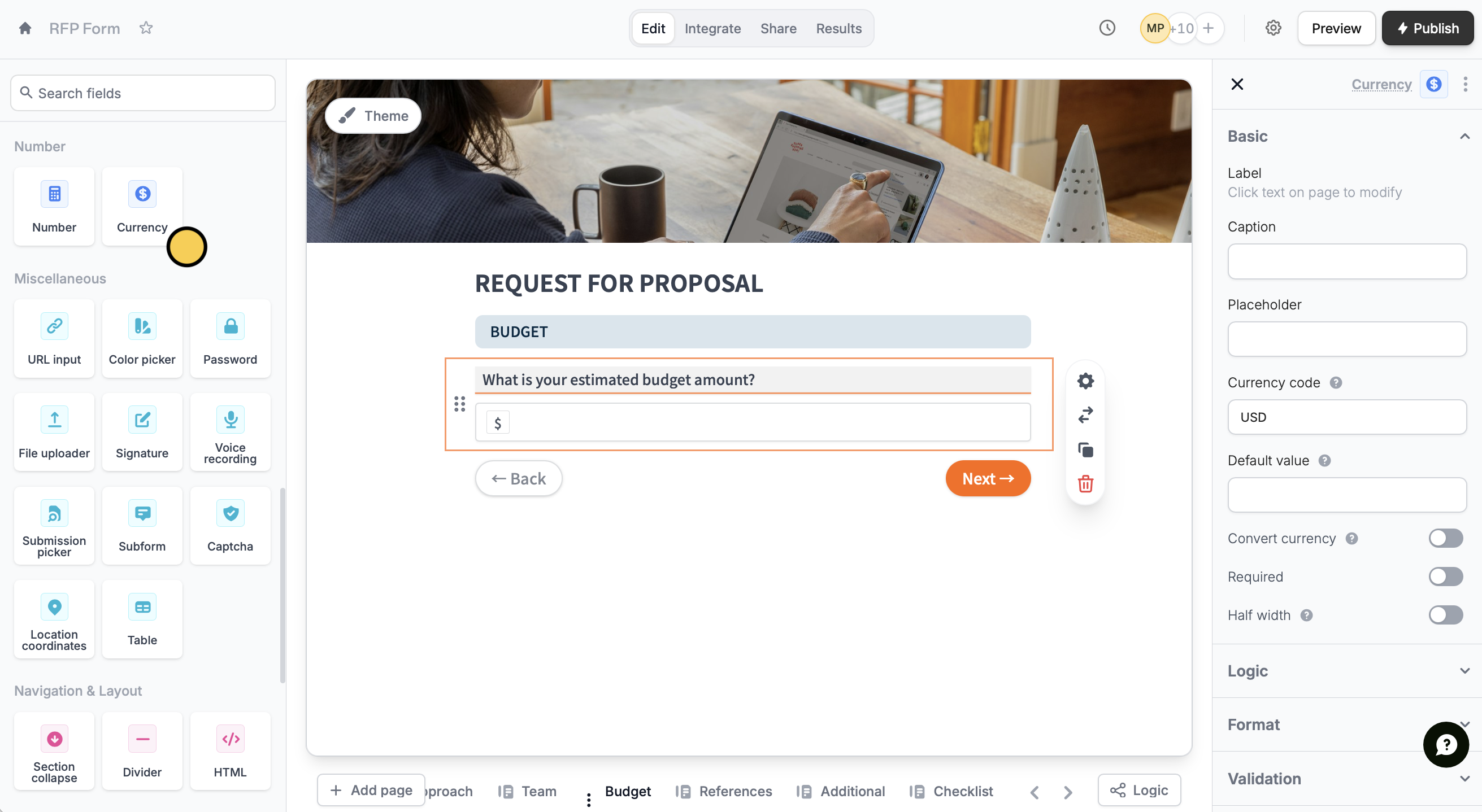 Currency - Fillout Help Center