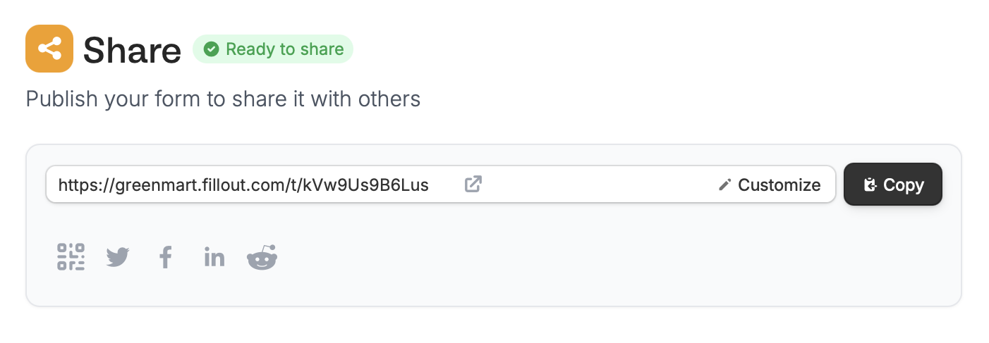 Custom form links and share preview - Fillout Help Center