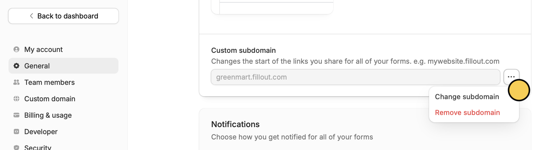 Custom form links and share preview - Fillout Help Center