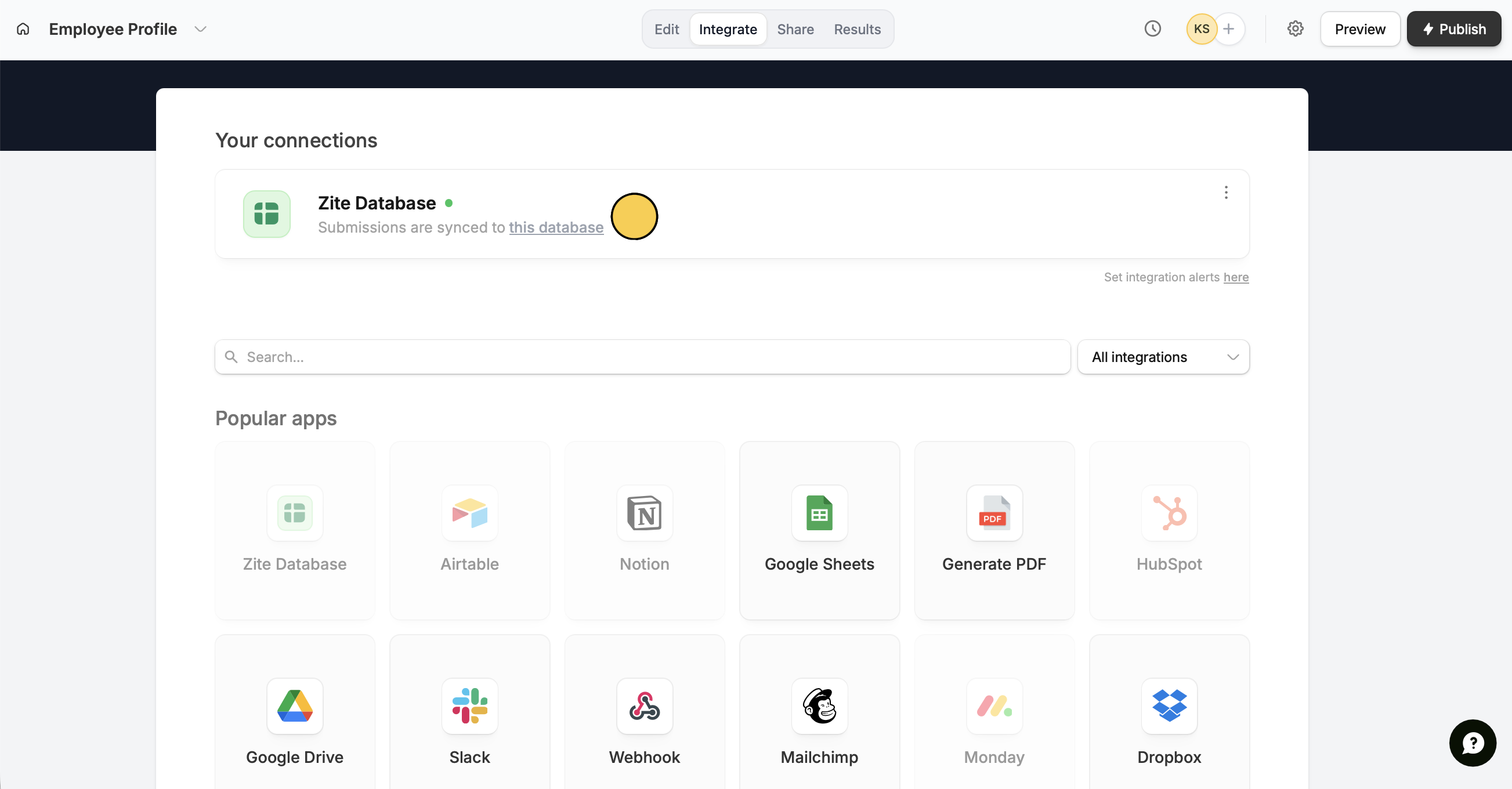 Update existing records with a form - Fillout Help Center